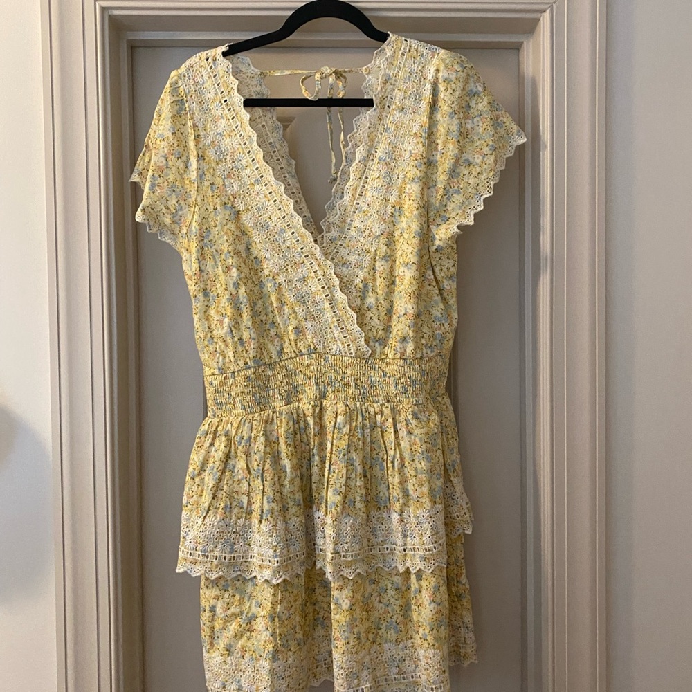 AEO Large Yellow Floral Dress